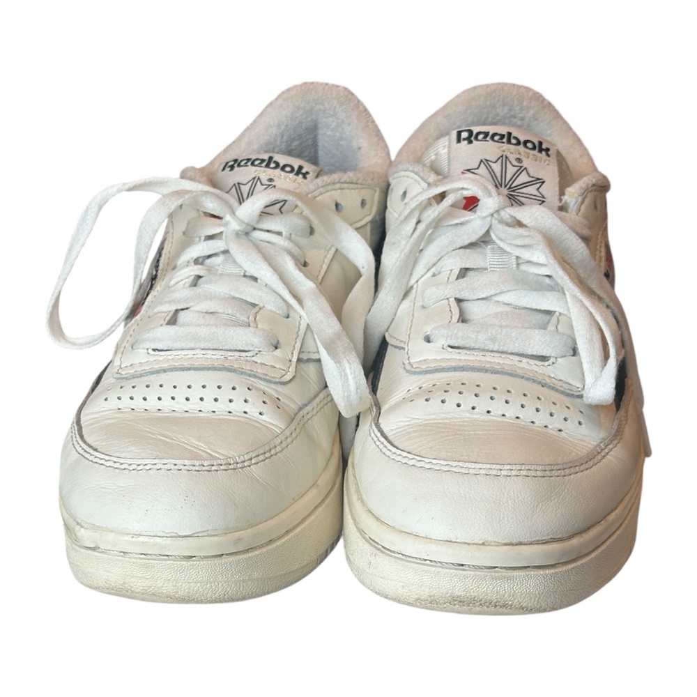 Reebok Classic Club C Double Revenge Sneakers Chalk/Black Women’s 6.5 H04190 - Picture 5 of 8